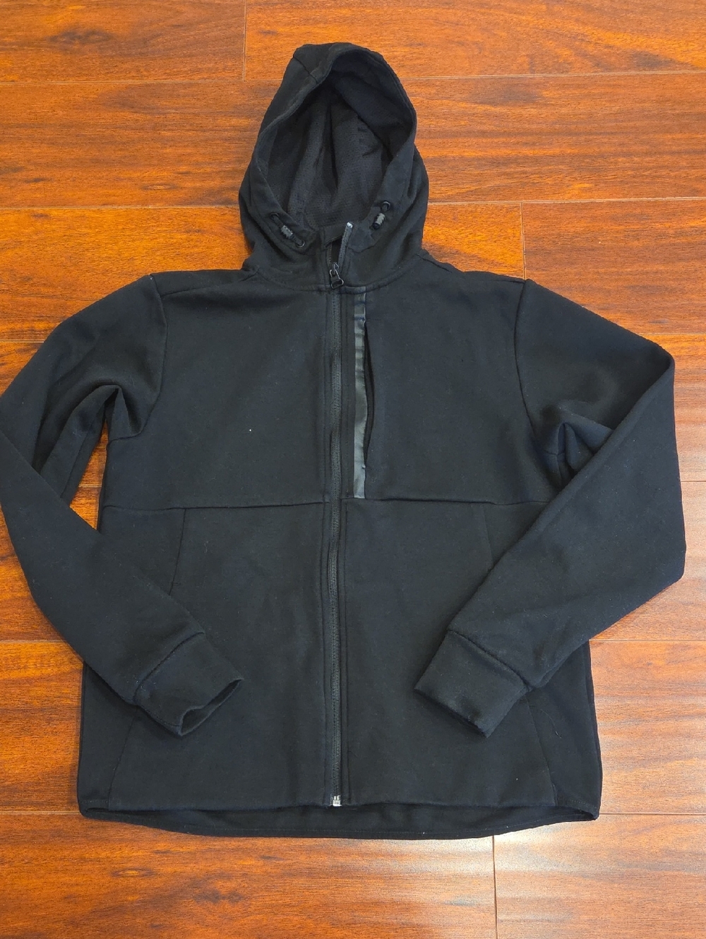 H&M Black Full-Zip Hooded Jacket Size 14